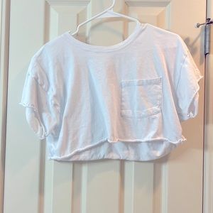 AERIE women’s white crop top
